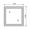 6809-115-90 Brass Shower Drain with Tile